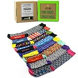 Mens Colorful Socks 8 Pack Fun Crazy Funky Happy Socks DapperGanger