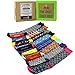 DapperGanger Men Colorful Dress Socks Happy Funny Crazy Fun Cool Green Pack Set