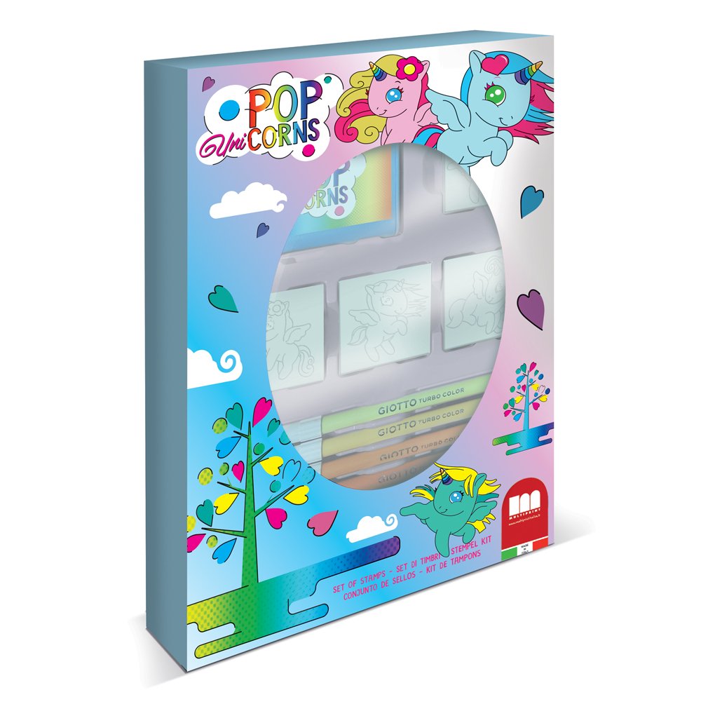 Multiprint 1603 Unicorn 4 Stamp Set, Multi-Colour