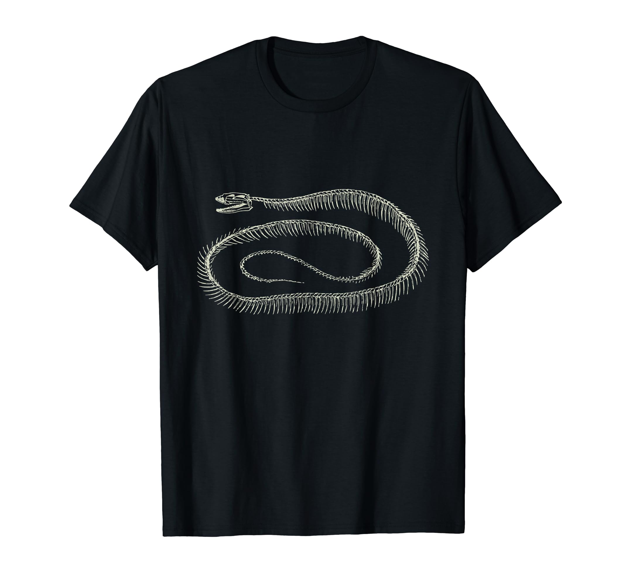 Snake Skeleton reptile serpent illustration distressed T-Shirt