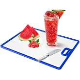 Cutting Boards Tempered Glass for Kitchen Counter with and Hanging Hole | Resists Warping,Cracking And Water Absorption,Space-Saving Stand,Easy To Clean,Gift For Weddings, Housewarmings, Or Holidays.