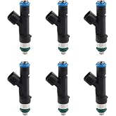 JDMON Fuel Injectors Replacement for 0280158119 | Compatible with Chrysler Town &amp; Country Dodge Grand Caravan 3.3L 3.8L 2008-2010 Jeep Wrangler 3.8L 2007 2008 2009 2010
