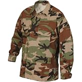 Tru-Spec Men's Classic BDU Cotton Ripstop Coat, Durable with Button Front, Multi-Pocket Utility Design