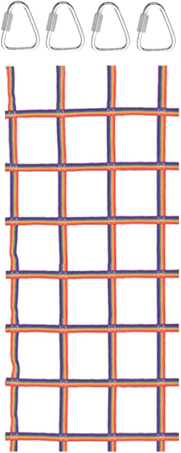 Glum Climbing Net Playground Climbers Rainbow Ribbon Physical Training Climbing Cargo Net Climbing Trellis Netting Outdoor Sports Play Kids Toys for Backyard Garden90x48 Inches Handy: Arts, Crafts & Sewing