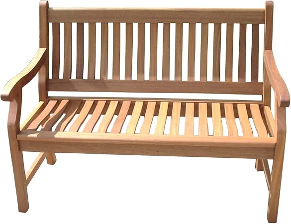 Amazon De New Jersey Gartenbank 2 Sitzer Sitzbank Holzbank Eukalyptus Natur