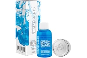Cinema Secrets Original Blue Vanilla Makeup Brush Cleaner Kit - Professional Cleanser + Cleansing Tin for Makeup Brushes - Quick-Dry, Rinse-Free Formula - Removes Stubborn Waterproof Make Up