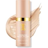 Foundation 4 in 1 - SPF 50 Sunscreen Serum Medium Coverage Concealers Waterproof &amp; Longwearing Deep Hydration Color Changing Foundation Liquid Makeup Base Concealer for All Skin