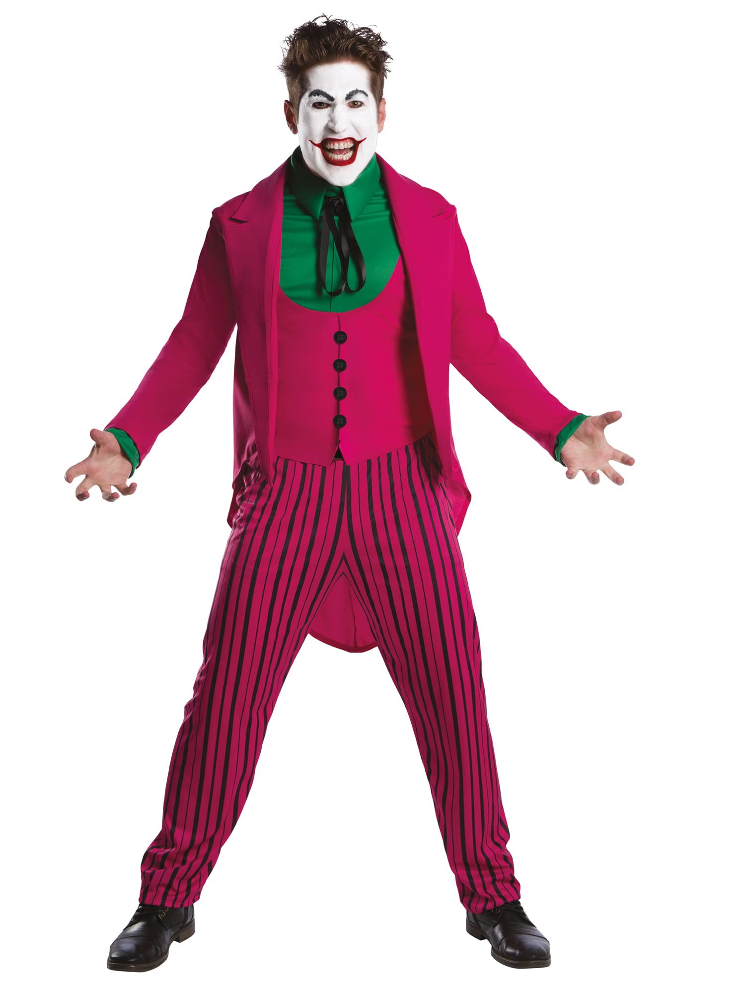 Rubies Official DC Comic The Joker 1966 Version, Super Villain Adult Costume, Size Men's Standard Chest 36-42 inch Halloween