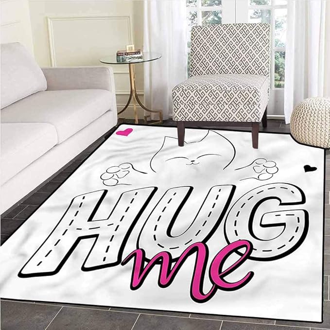Quotes Modern Chic Rug for Bedroom Living Room Home Decor