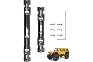 OGUNKE OGRC 2Pcs Center Driveshaft Steel Drive Shaft for Axial SCX24 C10 AXI00001 JLU AXI00002 Bronco AXI00006 Upgrate Parts