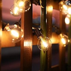 25Ft Globe LED String Lights, G40 Outdoor LED