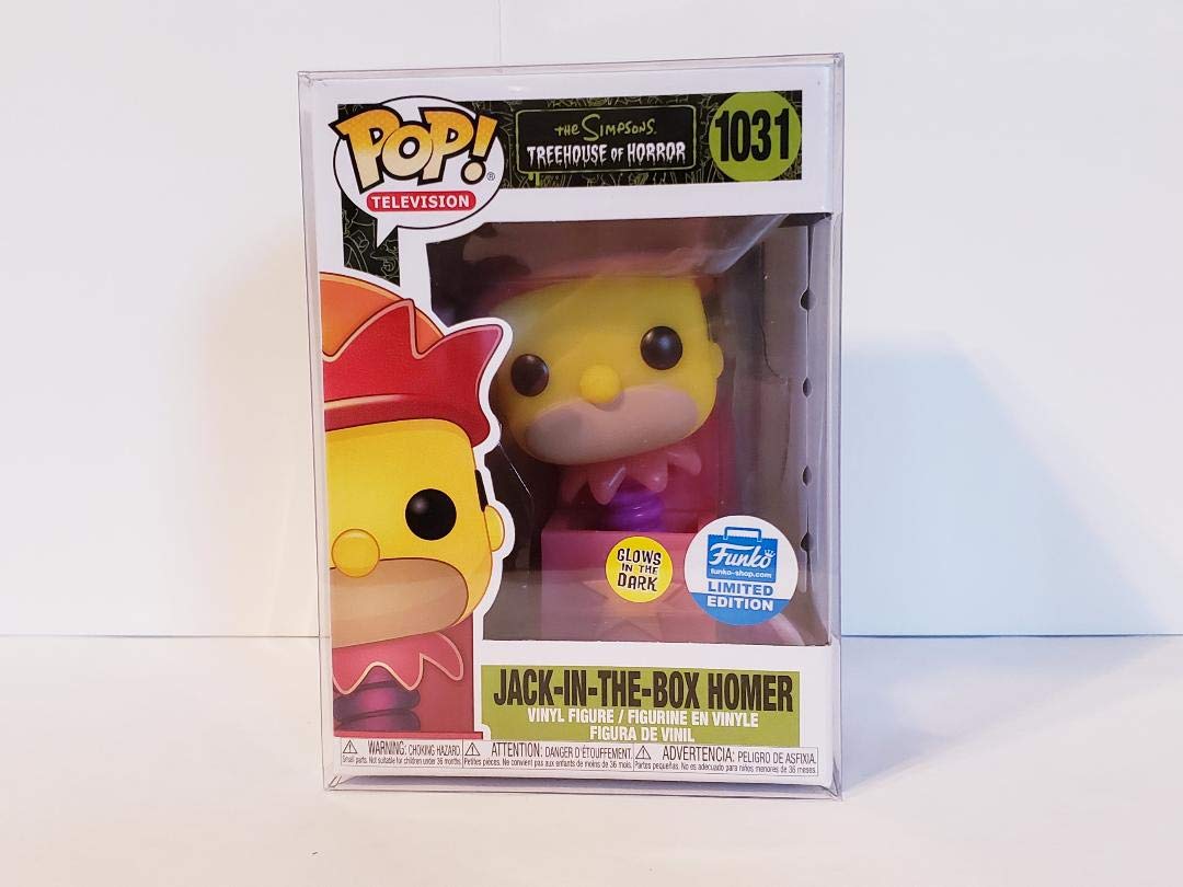 Funko 51186 Pop! Television: The Simpsons - Jack-in-the-Box Homer (Glow in the Dark Limited Edition) #1031