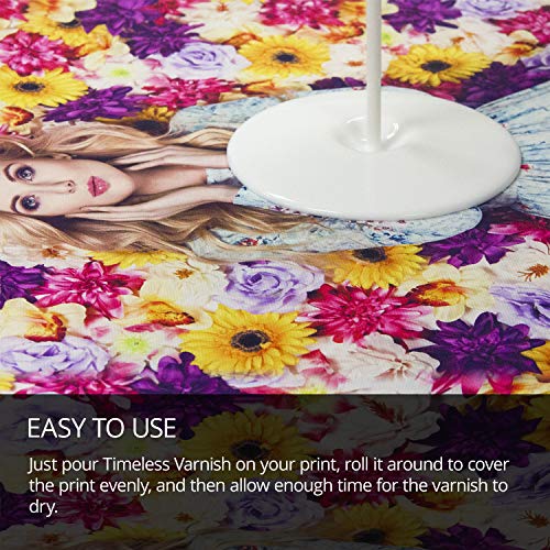 Timeless Archival Print Varnish - 1 Quart, Satin Finish, Highest Quality Canvas Coating, Water Based UV Protection, 100+ Years Certified Archival