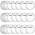 BUYGOO 50Pcs 1.5 inch Acrylic Design Button Badge Clear Button Pin Badges Kit for DIY Crafts and Children's Paper Craft Activities and More