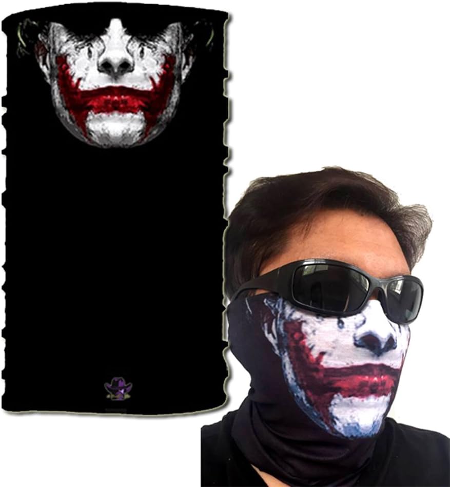 Joker Multifunctional Seamless Headwear Fishing Mask Scarf Bandana Headband Headgear J01 Biker Bb Gun Angler