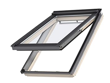 Original Velux Klapp-Schwingfenster GPL aus Holz mit Eindeckrahmen (114 x 140 (SK08))