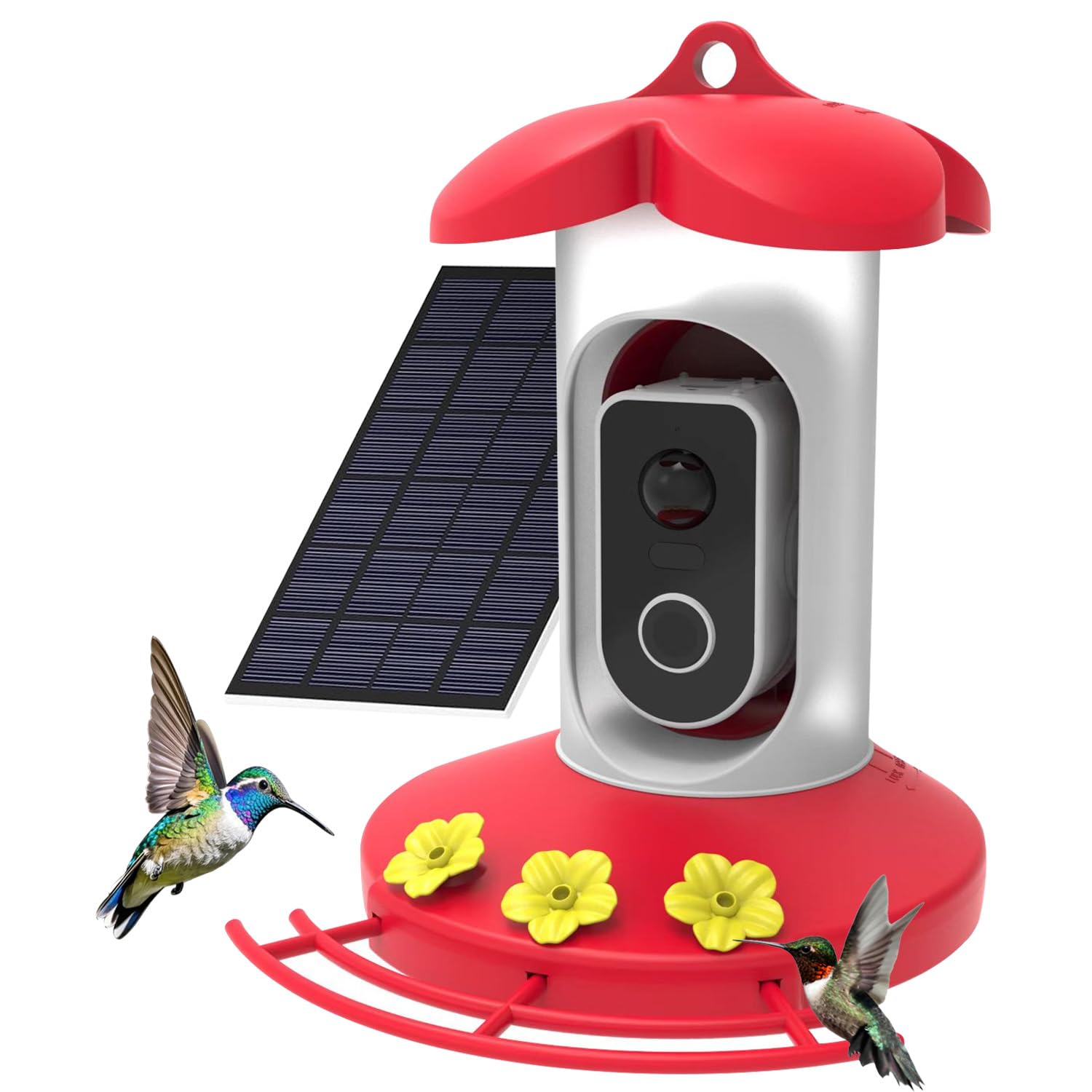 Photo 1 of **INCOMPLETE** Hummingbird Feeder with Camera for Outdoor - 2K HD Solar, Hummingbird Feeders for Outdoors ?AI Bird Recognition, Instant Alerts,No WiFi with 4G SIM Card, Bird Lover Gift(Red)