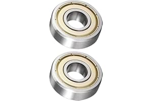 DREAM ON OUR PRODUCTS, INC. 6000ZZ Ball Bearing 10mm x 26mm x 8mm Double Shielded 6000-2Z 80100 Deep Groove Bearings High Carbon Steel Z1 (Pack of 2)
