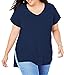 Casual Loose T-Shirts for Women Short Sleeve Summer Plus Size T