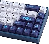 JOMKIZ PBT Keycaps, 134 Keys Blue Moon Dye
