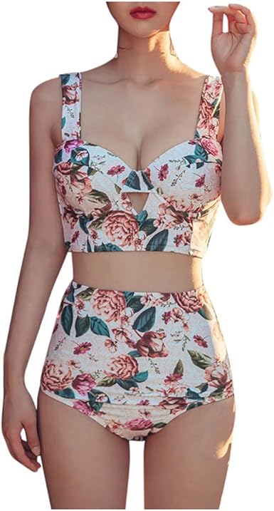 underwire high waisted bikini set