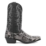 Laredo Mens Monty Print Pointed Toe Pull On Casual