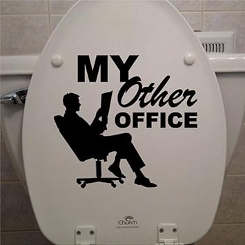 My Other Office WC-Sitz-Aufkleber fürs Badezimmer, Auto-Aufkleber