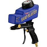 LE LEMATEC Sand Blaster Gun Kit for Air Compressor, Pistola de Arena | Portable handheld sandblaster, ceramic nozzle, 90 PSI 4 CFM, rust paint removal, auto restoration