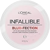 L'Oréal Paris Infallible Blur-Fection Loose Powder, Brightening Pink Setting Powder with Soft Matte Finish, Locks in Makeup f