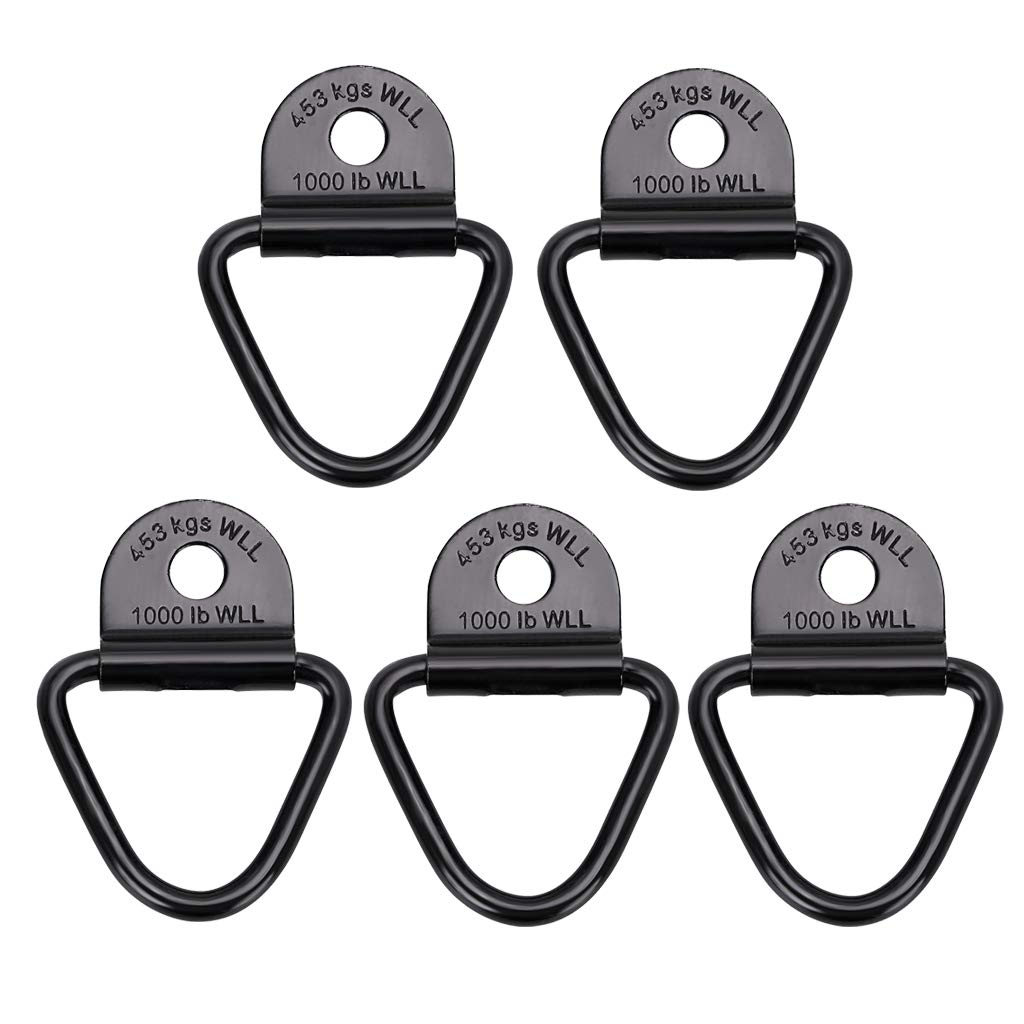 Sumnacon V Ring Tie Down Cargo Lashing Rings Trailer Anchor Piont load Anchor for Trailers Trucks Vans Boat Ropes (5Pcs)