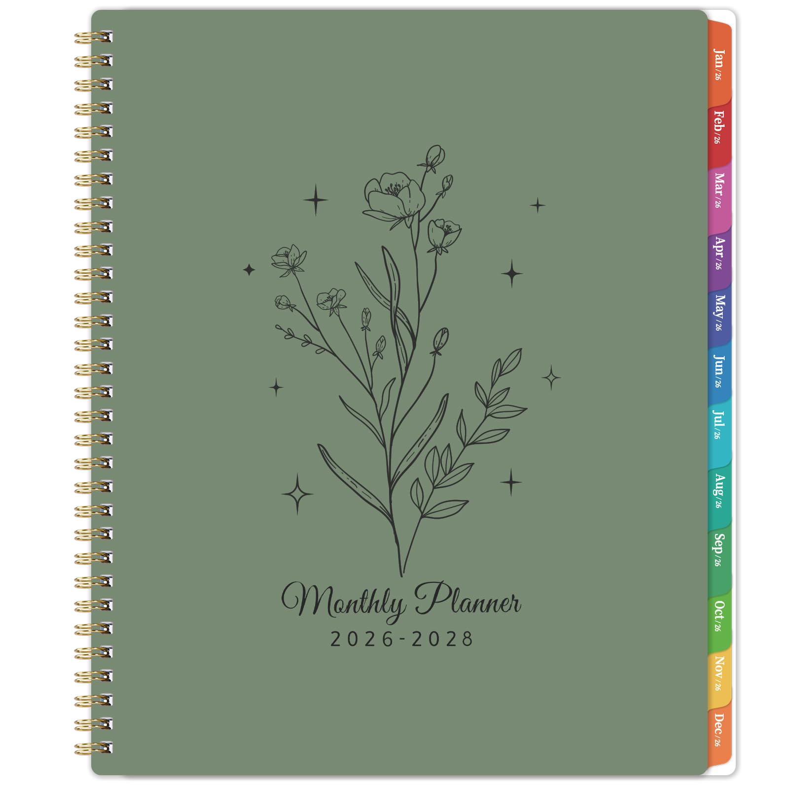 Photo 1 of 2026-2028 Planner - Monthly Planner 2026-2028, from January 2026 to December 2028, 8.5" x 11", 3 Years Calendar with Monthly Tabs and Back Pocket, Perfect for Organize
