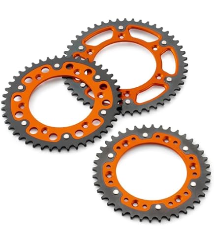 RENTHAL 2240-520 ツインリングスプロケット50T KTM リヤ Amazon.com: Renthal 2240-520-50GPOR Twinring Orange 50-Tooth Chain