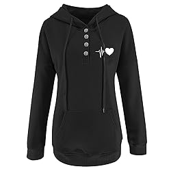 JJHAEVDY Womens Puppy Paw Prints Casual Hoodie