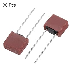 uxcell 30Pcs DIP Mounted Miniature Square Slow Blow