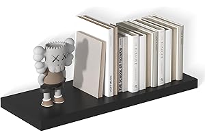 Landmok 12 Inch Deep Floating Shelves for Wall 1 Pack Floating Shelves Large Storage Space Wall Mount Shelf for Living Room K