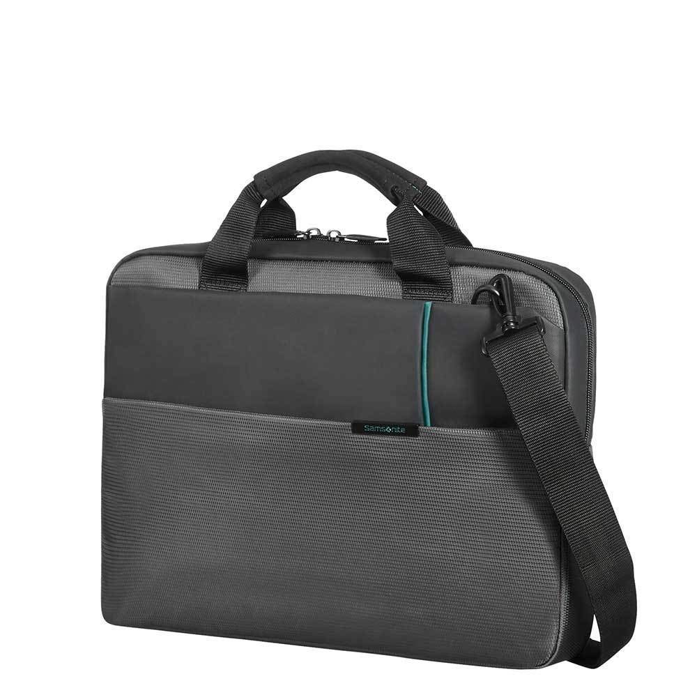 Samsonite Qibyte Laptop Messenger Bag, 40 cm, 8.5 Liters, Anthracite