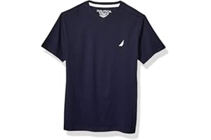 Nautica Boys' Short Sleeve Solid V-Neck T-Shirt