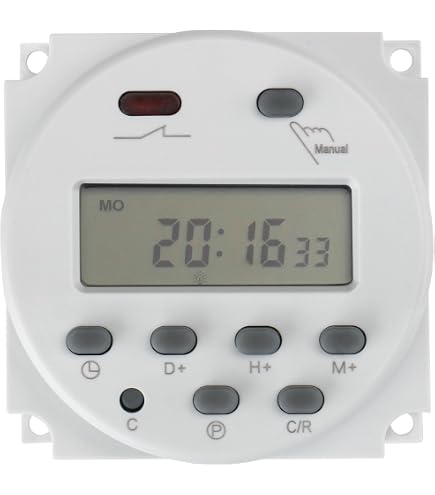 Digitale Zeitschaltuhr Steckdose, 16A/3680W Programmierbare