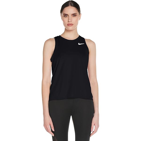 nike miler women's cropped running tank