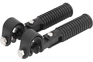 Acouto Motorcycle Highway Foot Pegs for 25mm/1in Engine Crash Bar Guard 1 Pair Motorcycle Foot Pegs Foot Rest(Black)