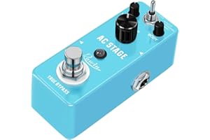 IOPPWIN Rowin Acoustic Guitar Analog Effects Processor with 3 Cabinet Modes (Piezo/Standard/Jumbo), Metal Housing, True Bypass, Compact Design for Electric Guitar Tone Conversion