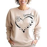 Personalized Grandma Heart Shirt for Grandkids, Gift for Nana, Mother's Day