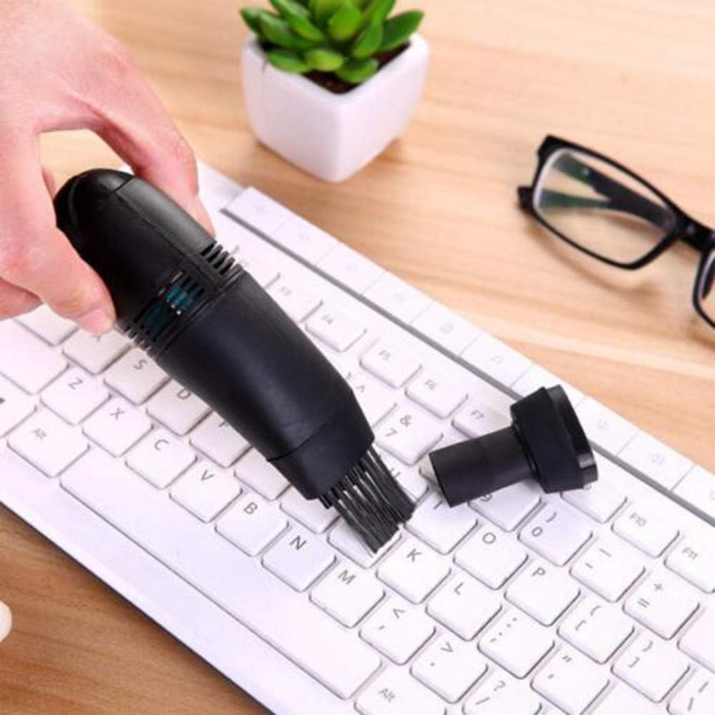 EgBert Mini Usb Keyboard Vacuum Cleaner Portable Handheld Computer Keyboard Dust Collector Clean Kit For Laptop Pc Universal - Black
