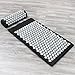 Sivan Back and Neck Pain Relief Acupressure Mat and Pillow Set, Chronic Back Pain Treatment - Relieves Your Stress of Lower Upper Back and Sciatic Pain - Black