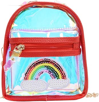 clear rainbow bag
