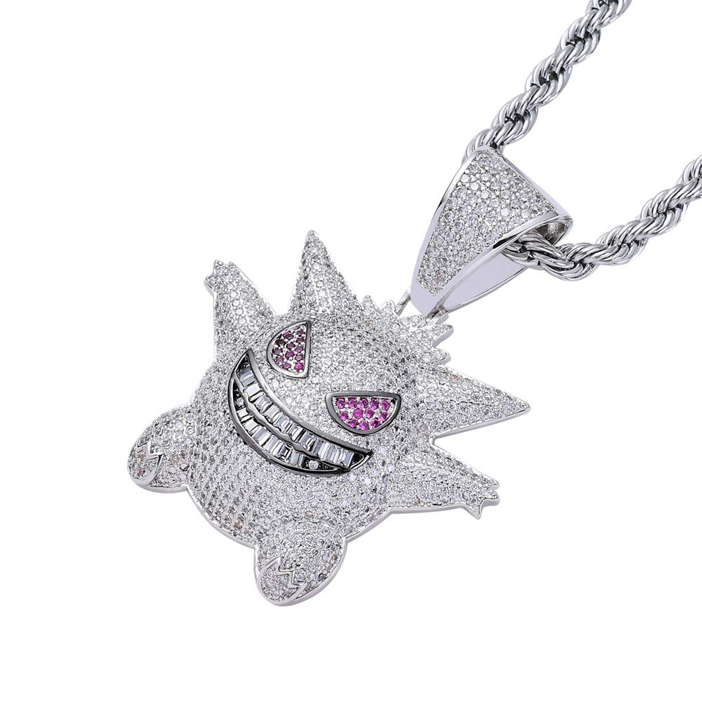 Xue146 Hip Hop Gengar Pendant ICED Out 