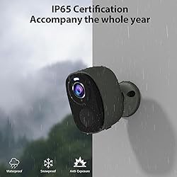 Rraycom 3PC 2K Battery Powered Camera for Home