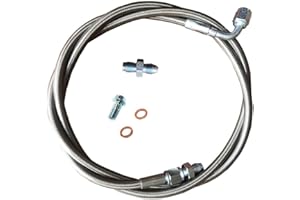 Floravally Clutch Line for Civic 92-00 K Series Swap Integra 94-01 K Swap K20 K24 Series Motors Stainless Steel Hose (Silver)