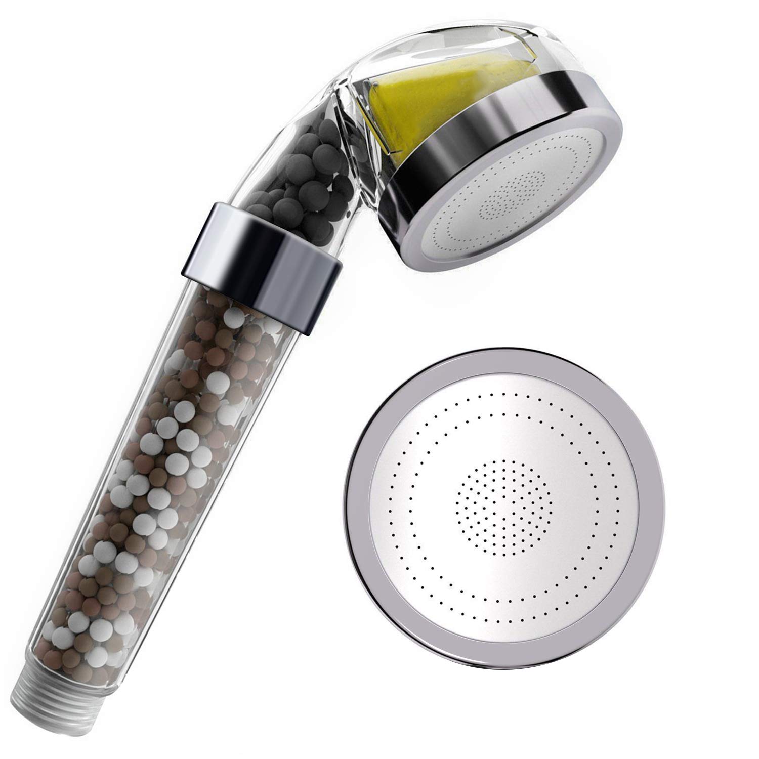 MISCORP Filtered Shower Head with Vitamin C Shower Filter Powerful Remove Chlorine Softens Hard Water