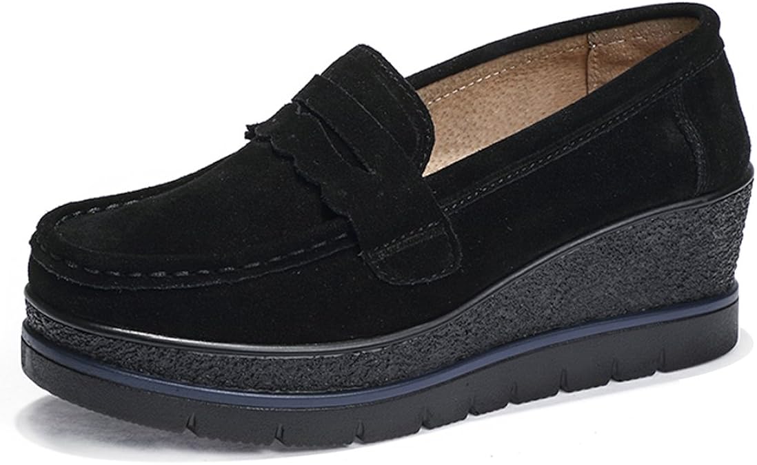 womens platform penny loafers